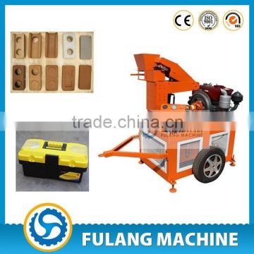 FL1-20 eco compressed earth block making machine with car tire in India