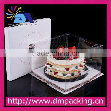 transparent square glossy lamination PVC packing box