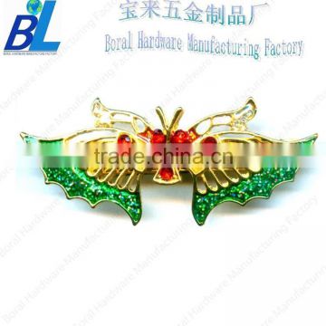 Glitter enamel butterfly fashion hair ornaments for promotion