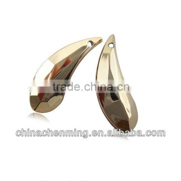 2015 Acrylic golden pendant bead teardrop beads