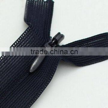 Fashion #3 #4 #5 mesh/polyester tape black invisible zipper