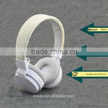 Used logo design memory card wireless bluetooth headset with sd slot