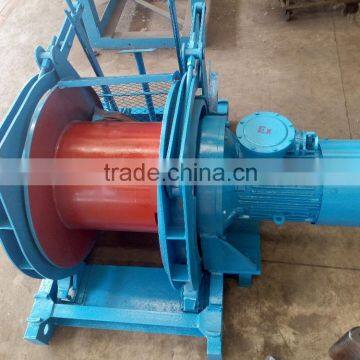 2.5 ton electric winch used for coal mine with single drum