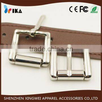 small square metal zinc alloy pin buckle for decorated belt