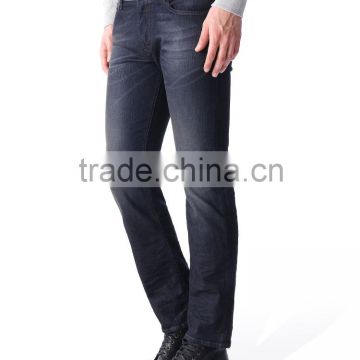 comfortable elastic jeans baggy straight leg jeans for men