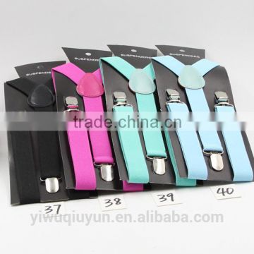 Children Suspenders Boys Suspender Girls Braces 3 Clips Belts Strap For Party & Wedding 40 Candy Colors
