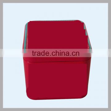 Customized Promotional Printed Square Metal Tin Box/small square metal tin box