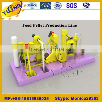 YULONG chicken feed pellet production line(0.6-1.5ton/h)