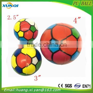 Baby toy Soft anti stress ball,colour Football PU foam Ball