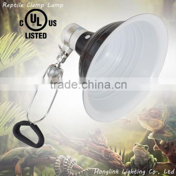 CE UL VDE 8.5" 120V or 230V reptile and pets terrarium clamp lamp for uvb heat light
