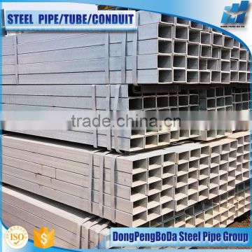 China manufacturer cold formed galvanized rectangular steel pipe