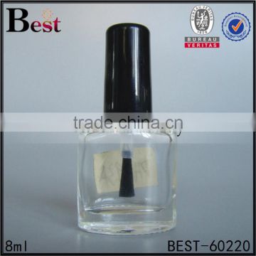 8ml flat nail polish glass bottle
