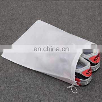 Transparent reusable non-woven shoe bag with stock