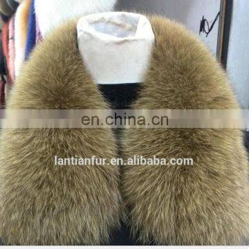 Lantian Fur Natural Large Blue fox Fur Collar / fur Trim for Winter Coat/Parka