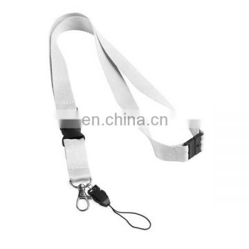 2017 Best selling cheap polyester plain lanyards for promotion