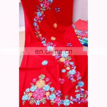 20170932 new fashion acrylic embroidery shawl design cashmere imitation embroidery scarf