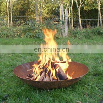 Corten steel fire ring outdoor fire pit garden fire bowl 100cm diameter