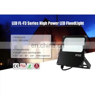 USA Canada warehouse in stock DLC outdoor building projector spot yard billboard LED Flood Light with bracket