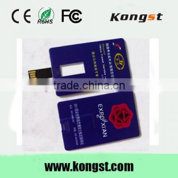 Best selling promotional credit/visa/business card logo printing usb card flash drive