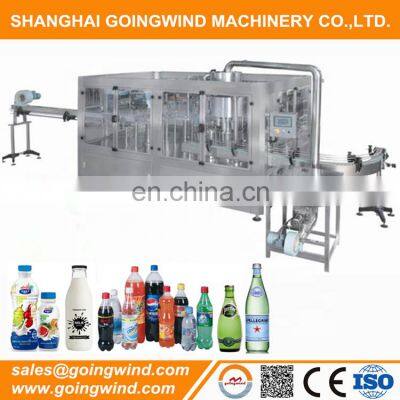 Automatic carbonated beverage bottling machine beer drinks auto 3-in-1 filling packing plant cheap price for sale