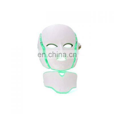 Facial skin beauty therapy 7 colors led photon mask wireless portable led facial mask for home use