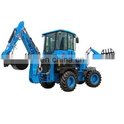 2022 Multipurpose WZ28-20 4x4 Backhoe Loader MAP China Wheel Excavator Backhoe Loader With Attachments