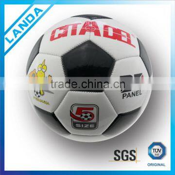 custom printing PVC machine sititched soccer ball or football size 5