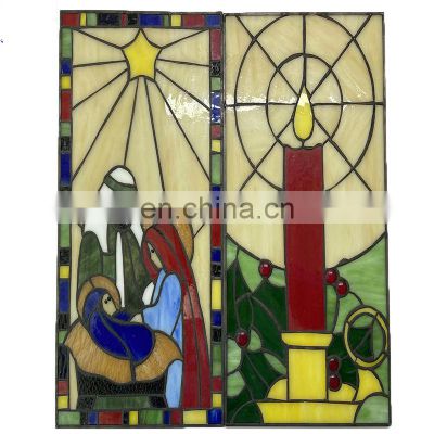 Manufacturers of high-quality church theme glass film window film dimming tempered glass can be customized