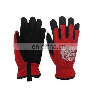 Household Custom Anti Slip Women Ladies Synthetic Leather Anti Cut Gardening Gloves