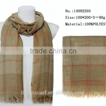 unisex young man yellow scarf china scarf factory yiwu market shawls