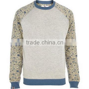 custom high quality plain men 100 polyester sweatshirt wholesale