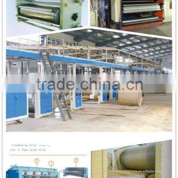 WJ120-1600 3ply cardboard production line