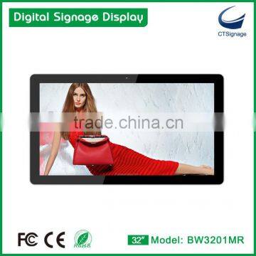 32 inch Promotion Screen floor stand LED light full hd lcd touch screen advertising display factory direct sales