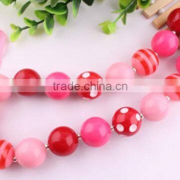 High Quality Wholesale handmade fashion children chunky beaded necklaces