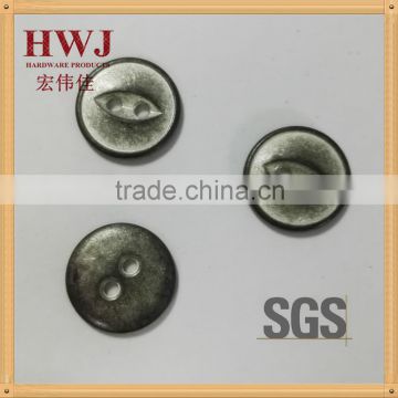 14mm 2 hole fish eye alloy button