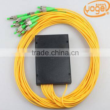 single mode fiber optic splitter coupler for Fused Biconical Taper Type SM 1*16 FC APC Fiber Optic Splitter