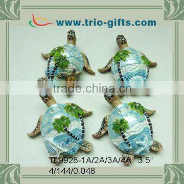 Top quality polyresin turtle magnets