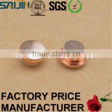 Manufacturer Silver Alloy Electrical Rivet for Buyer Trimetal Contacts
