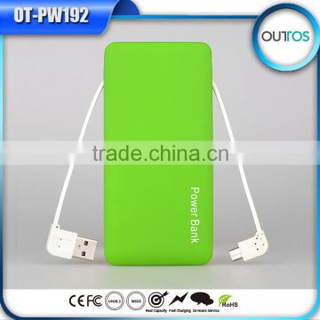 Best universal mobile rohs power bank 6000mah with dual usb output