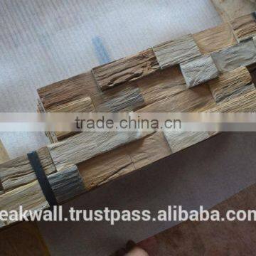 Teak wall panel packaging