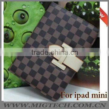 for ipad mini case with stand, plaid case for ipad mini