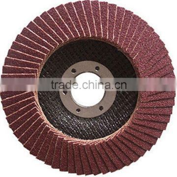 100mm*16mm alumina abrasive fiberglass backing flap disc
