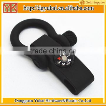 Yukai High quality black 5mm shackle with compass
