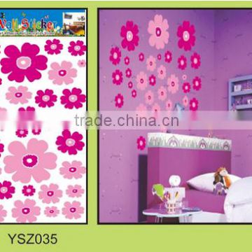 removable wall sticker wholesales for kids,flower design