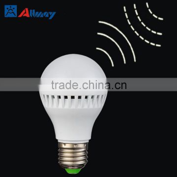4W motion sensor led bulb cheap price warehouse corridor stairway auto light E27 B22 socket