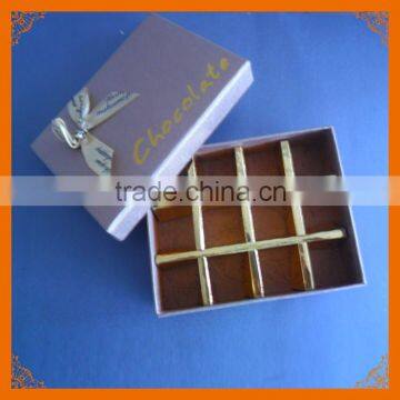 handmade paper chocolate box with paper divider