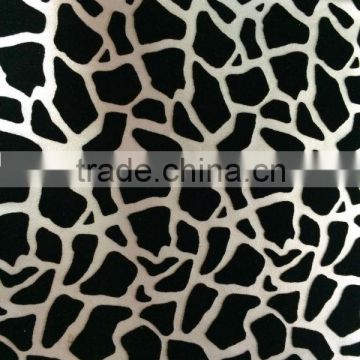 manufacturing leopard skin pattern leather/ PU leather for bag and garment