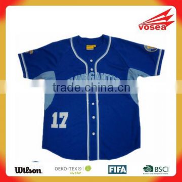 100% Polyester men's dry fit american wholesale baseball jersey