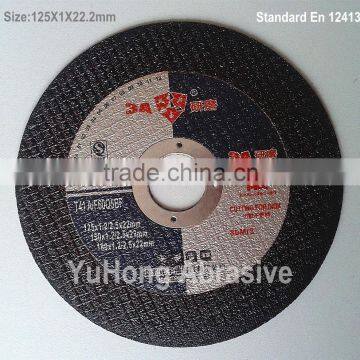 speed 80m/s resin bond reinforced thin cutting discs / cut off wheels for Stainless steel