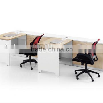 L-Shaped Office Desk Workstation with Side Table (FOHDS-D0915 (2Groups 2))